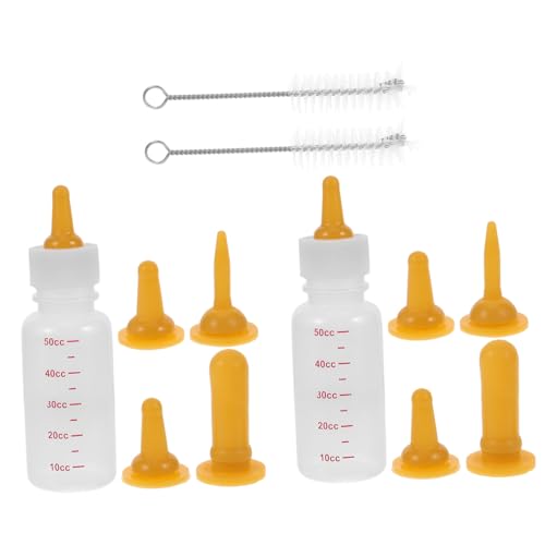 COSMEVIVI 2 Satz Nuckelflasche Tierpfleger Eckzahn Wunder Welpenflaschen Für Häschen-Feeder Kaninchen Katzenbabyflasche Milchflasche Für Lämmer Kätzchenflaschen Zum Stillen Flüssig Kieselgel von COSMEVIVI