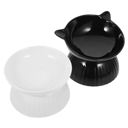 COSMEVIVI 2 Sets Katzen Und Hundefutternapf Set Ergonomischer Katzennapf Erhöhte Katzenfutternäpfe Katzennäpfe Für Futter Und Wasser Katzennäpfe Erhöhter Erhöhter Haustiernapf Erhöhte von COSMEVIVI