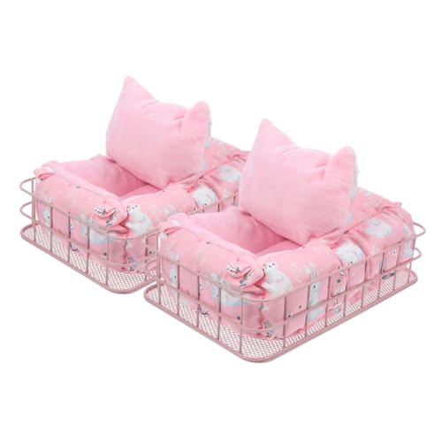 COSMEVIVI 2 Sets Meerschweinchen Hängematte, Chinchilla Bett, Käfig Zubehör, Hamster Schlafbett, Bequemes Hamsterbett, Hamster Zubehör, Meerschweinchen Bett, Eichhörnchen Hängematte, von COSMEVIVI