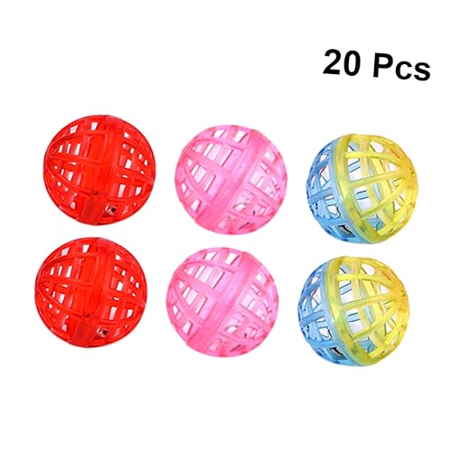 COSMEVIVI 20St Pet-Ball-Spielzeug Katzenspielzeug zum Schutz von Möbeln Katze spielt Ball Katzenball Funny Toys Fun Toy cat Toys Glockenballspielzeug für Haustiere Katzenglocke Ballspielzeug von COSMEVIVI