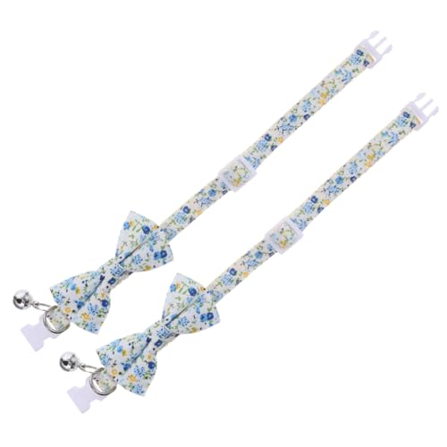 COSMEVIVI Katzenglocke Halsband 2st Katzenhalsband Kitten Halsband Kitten Klein Katzenzubehöhr Haustier-Accessoire Cat Welpenhalsband Entzückendes Haustierhalsband Polyester-Nylon von COSMEVIVI