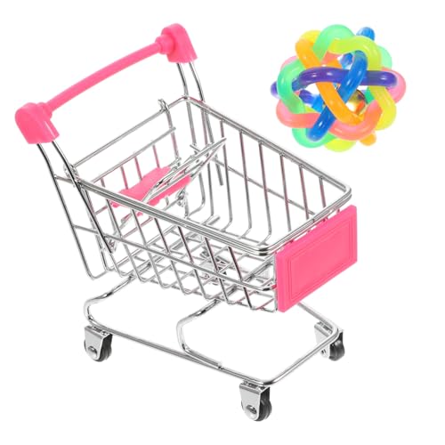 COSMEVIVI 2St Papagei Kinderwagen Vogelspielzeug bunt reißend kauen Ratte Spielzeughängematte zabawki stymulujące rozwój Educational Toys papagei einkaufswagen Papageien-Rollenspielwagen abs von COSMEVIVI