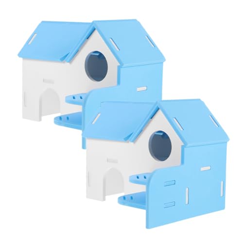 COSMEVIVI 2st Hamsterbett Dekoratives Rattenversteck Hamsterkäfig Empfindliches Hamsterversteck Käfig Hamsterhaus Hamsterversteck Hamsterversteck Im Käfig Rattenhaus Rattenvorräte PVC von COSMEVIVI