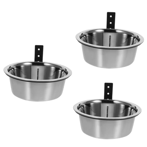 COSMEVIVI 3 Sätze An der Wand befestigter erhöhter Hundenapf Wandkätzchennapf erhöhte hundenäpfe für große Hunde pet Water Bowl Dog Food Bowl Futternapf für Hunde Napf für große Hunde von COSMEVIVI