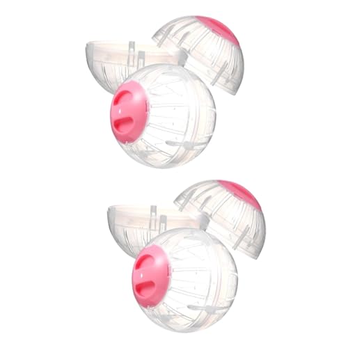 COSMEVIVI 4 Stück Hamster Sportball Hamster Jogging Spielzeug Zwerghamster Mini Hamster Rollender Hamster Laufball Spielzeug Haustier Übungsball Rennmaus Spielzeug Hamster von COSMEVIVI