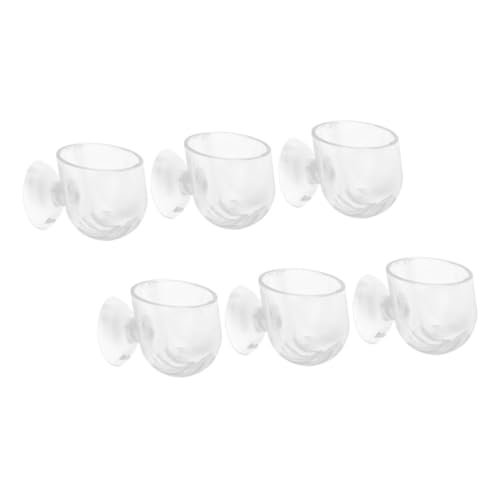 COSMEVIVI 6Pcs Aquarium Wasserpflanze Topf Acryl Fisch Tank Pflanzer Löcher für Süß-/Salzwasser Decor von COSMEVIVI