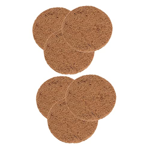 COSMEVIVI 6 Stück Taubennest Mit Braunem Kissen Papageien Taubenzucht Pads Atmungsaktive Taubennest Pads Vogelnest Pads Natürliche Nistpads Vogel Nistmaterial Hühnernest Pad von COSMEVIVI