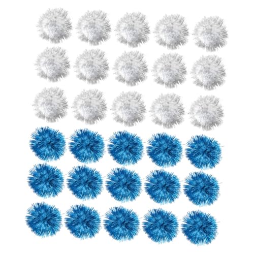 COSMEVIVI 60St Haustier Spielzeug Katze Lametta Ball Katze Lametta Glitter Poms Katzenbälle interaktives katzenspielzeug Interactive cat Toy Katze Lametta Pompons Spielzeugball für Haustiere von COSMEVIVI