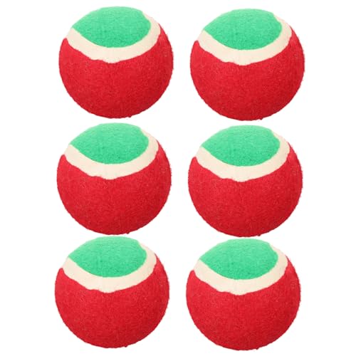 COSMEVIVI 6St Spielzeugball für Haustiere Kauspielzeug für Hunde kleine Hundebälle Hund spielt Ball Hundeball Hunde trainingsspielzeug Hundetraining Spielzeug Tennisball für Hunde Gummibälle von COSMEVIVI