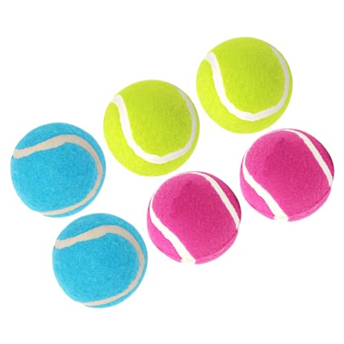 COSMEVIVI 6St Tennisspielzeug für Hunde hundespielzeug Hunde Apportierball Hundeball Interactive Dog Toys interaktives Spielzeug Hund wirft Spielzeug Bälle für kleine Hunde Gummi von COSMEVIVI