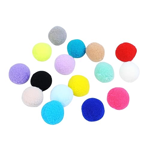 COSMEVIVI 70 Stück Bunte Pompon Ballspielzeuge Für Katzen Handgemacht Aus Flauschigem Material Ideale Kindergarten Requisite Für Haustiere DIY Katzen Spielzeug Sets von COSMEVIVI