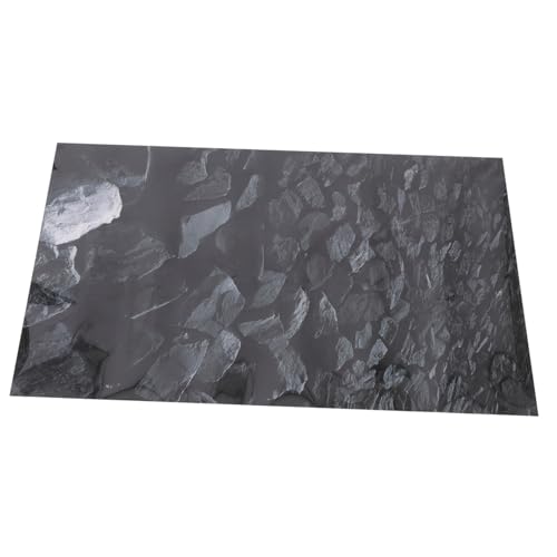 COSMEVIVI Aquarium-hintergrundaufkleber Nagelaufkleber Aquariumwand Haftet Kleiner Aquariumhintergrund Aquarium-aufkleberbild Aquarium-Layout Aquariumzubehör Aquarium-dekor Black PVC von COSMEVIVI