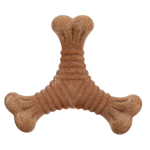 COSMEVIVI Beißstab für Haustiere Aggressive Kauer behandeln Welpenspielzeug Interactive Dog Toys interaktives Spielzeug Dogs Toys zahnspielzeug für welpen lustiges Hundespielzeug Nylon Brown von COSMEVIVI