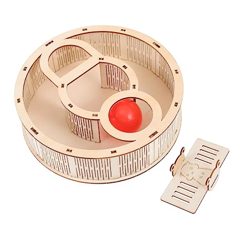 COSMEVIVI Hamster Labyrinth Haustier-trainingsspielzeug Hamsterhaus Labyrinth Spielzeug Für Igel Chinchilla-Spielplatz-Labyrinth Hamster-Labyrinth-Puzzle-Spielzeug Sportspielzeug Hölzern von COSMEVIVI