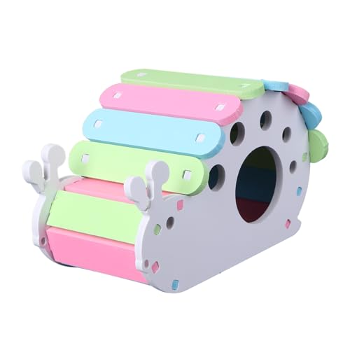 COSMEVIVI Hamsterhaus Hamster Spielzeug hamsterspielzeug Hamster Schlafplatz Hamster cage Hamster käfig Mini-Spielzeug Hamsterhütte Rattenstreu Hamsterversteck Leckereien für Kleintiere von COSMEVIVI