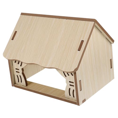 COSMEVIVI Holz Hamster Hideout Guinea Pig Shelter dekorative Kabine sicher Haustier Spielhaus von COSMEVIVI