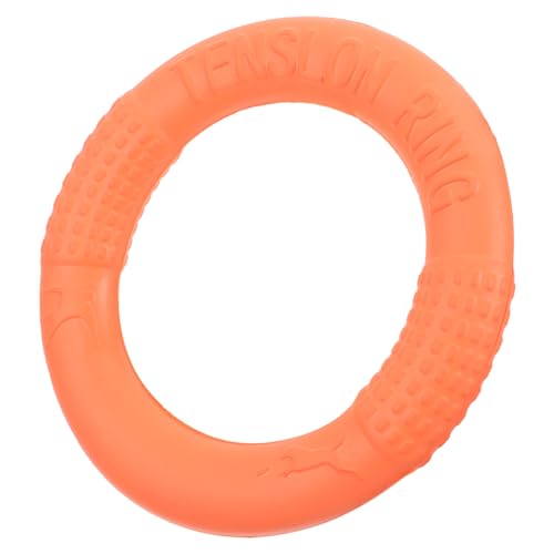 COSMEVIVI Haustier- Dog chew Toy hundekauspielzeuge hundefrisbee Dog Toy Hundetraining Flugscheibe Wurfring für Hunde Backenzahnspielzeug für Hunde Hund Fliegende Platten Eva Orange von COSMEVIVI