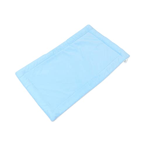 COSMEVIVI Haustier-Plüschdecke rutschfeste hundematratze Hundematte waschbares hundebett Hund schläft pet Heating pad haustierdecke Hundekäfig Ruhematte Hund warme Matte Polyester Blue von COSMEVIVI