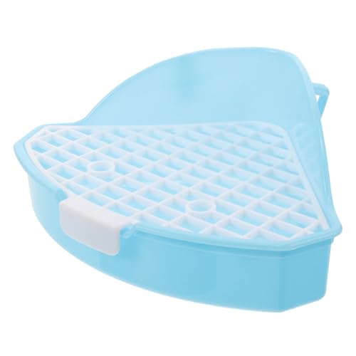 COSMEVIVI Haustier Töpfchen kaninchentoilette kaninchenklo Kleintier Litter Pan pet Bowl Haustiere Haustier-Toiletten-Töpfchen-Trainer Meerschweinchen kleines Töpfchen Plastik Sky-Blue von COSMEVIVI