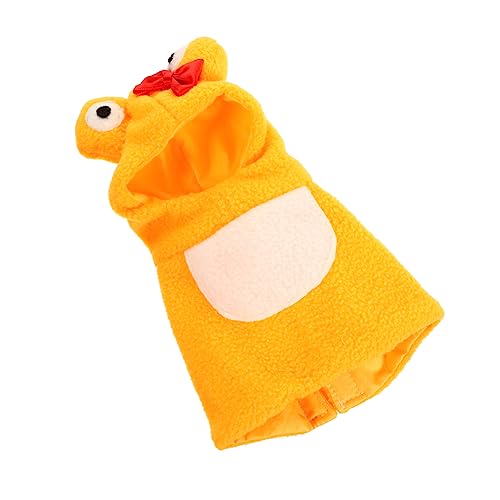 COSMEVIVI Haustier-Vogel-Kleidung Vogel-Hoodie Vogel Windel Fluganzug Lovebird-fluganzug Vogelwindelflug Kleines Vogelkostüm Spielzeug Für Haustiere Ovovivilo-Fisch Polarfleece Orange von COSMEVIVI