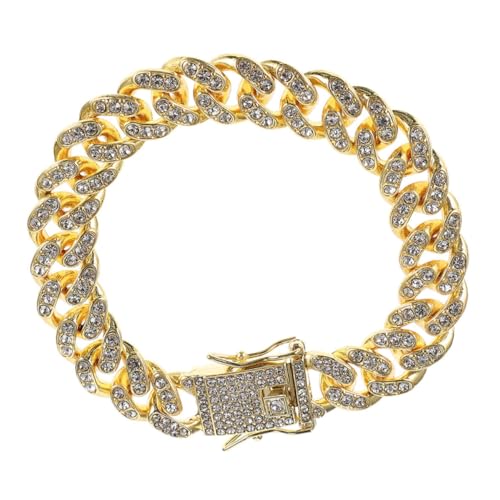 COSMEVIVI Hundeleinenhalsband hundegurt hundelaufband Hunde Hunde Halskette hundegeschenk hundehalsband Goldkette Hundekettenverzierung Hundehalsbandkette Zinklegierung von COSMEVIVI