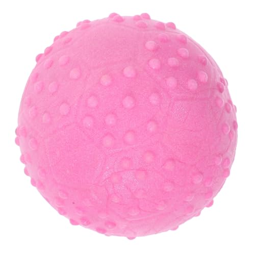 COSMEVIVI Hundespielzeugball Hundebälle Kleines Hundespielzeug Kauball Für Hunde Hundespielzeug Für Kleine Hunde Hundeball Klein Interaktives Hundespielzeug Mahlkugel Welpenball Gummi Rosy von COSMEVIVI