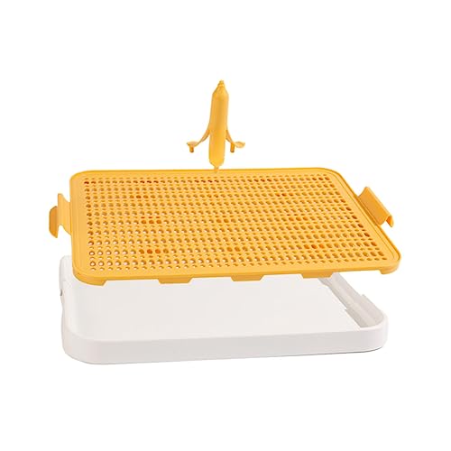 COSMEVIVI Hundetoilette Hundestreu Trainingsunterlagen für Haustiere Töpfchenhalter pet Supplies Dog Poop Bag Holder dogbed Haushalt welpen Toilette von Haustieren für Hunde Yellow von COSMEVIVI