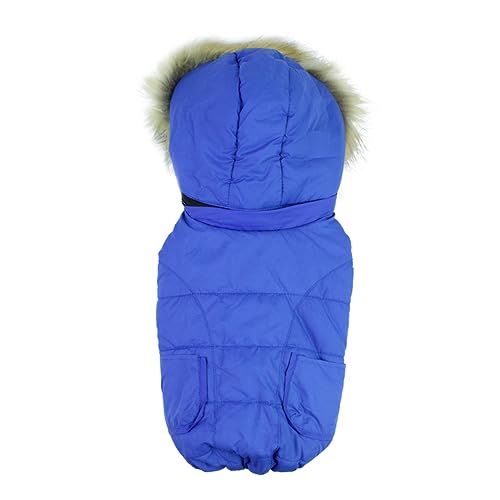 COSMEVIVI /mittlere Hund warme Jacke modische Hoodie weiche Baumwolle elastischen Verschluss Haustier Wintermantel von COSMEVIVI