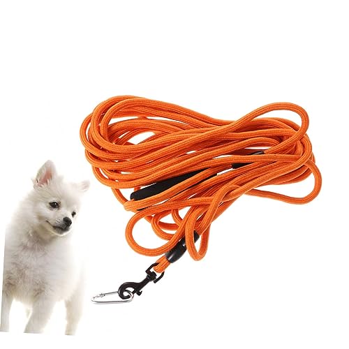 COSMEVIVI Hundeziehleine Für Outdoor Aktivitäten Strapazierfähige Trainingsleine Aus Robustem Material Lang 10mm Orange Ideal Für Mittelgroße Hunde Und Welpen Perfekte von COSMEVIVI