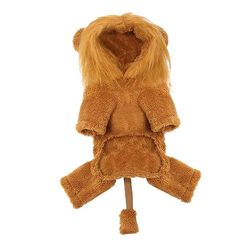 COSMEVIVI Pet Dog Lion Transformation Outfit Haustierkostüm Kleidung für Katzen, kleine Hundekleidung lustige hundekostüme hundewintermantel Warmes Haustierkostüm Haustierkleidung von COSMEVIVI