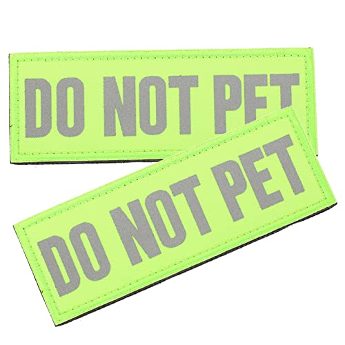 COSMEVIVI Reflektierende Do Not Pet Patches Für Hundegeschirr Sicherheitsaufnäher Für Servicehunde Nylon Aufkleber Für Hundewesten Ideal Für Training Und Mobilitätshilfe von COSMEVIVI