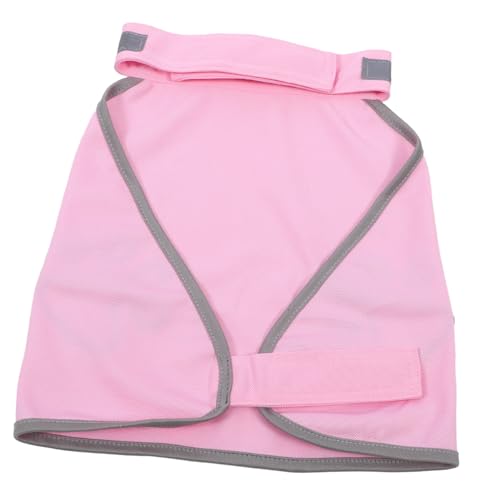 COSMEVIVI Reflektierende Weste Für Haustiere Dekorative Hundebekleidung Reflektierende Hundeweste Haustier Hund Weste Reflektierende Hundeausrüstung Kleine Hundeweste Polyester Rosa von COSMEVIVI