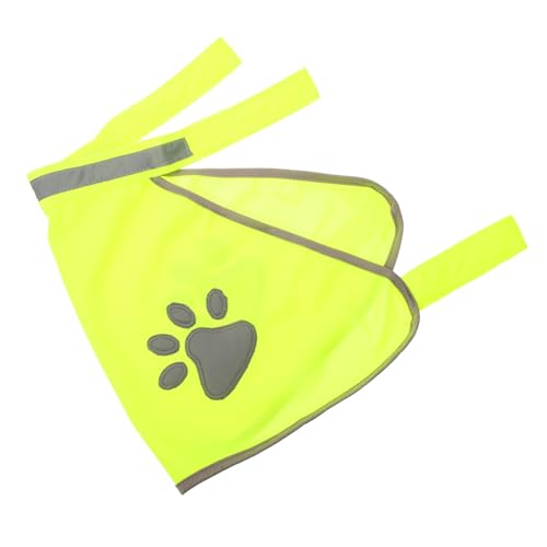 COSMEVIVI Reflektierende Weste Für Haustiere Outdoor-hundeweste Sicherheitswesten Für Haustiere Reflektierende Hundeweste Fluoreszierende Hundeweste Hundewestenjagd Light Green Polyester von COSMEVIVI