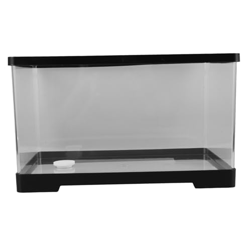 COSMEVIVI Schildkrötenbecken Mini-Aquarium Zubehör für Schildkrötenpanzer Schildkröten-Aquarium Fischglas schildkrötenhaus wasserschildkröten Tier Kampfpanzer Klares Aquarium-Dekor Acryl von COSMEVIVI