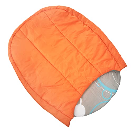 COSMEVIVI Schlafsack Für Haustiere Widerstandsfähiges Hundebett Warmes Hundebett Outdoor-Bett Für Hunde Haustierkissen Für Camping Warmer Schlafsack Für Hunde Welpenbett Polyester Orange von COSMEVIVI