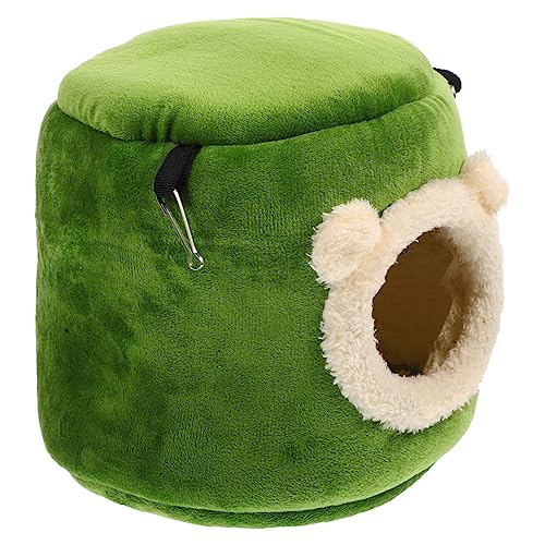 COSMEVIVI Hamster Kuscheltier Kleintierbett Hängendes Hamsterbett Baumstamm Design Für Kleintiere Bequeme Hamster Hängematte Und Versteck Ideal Für Chinchillas Und Andere Kleintiere von COSMEVIVI