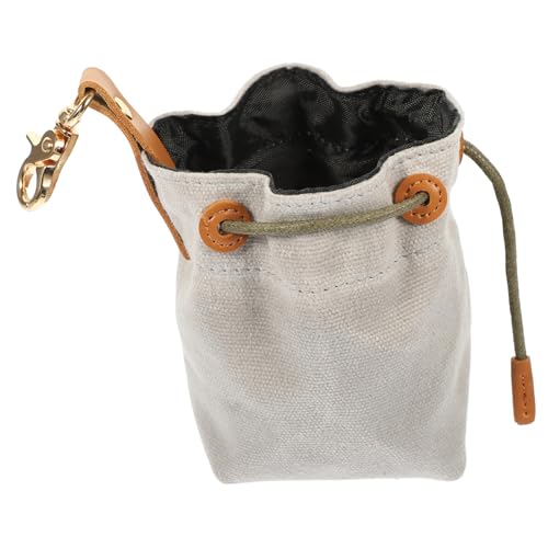 COSMEVIVI Futterbeutel Hund Tragbarer Hundefutterbeutel Mit Kordelzug Und Schnalle Ideal Für Outdoor Aktivitäten Snackbeutel Für Hunde Leckerli Tasche Für Hunde Praktischer Snackspender Für Unterwegs von COSMEVIVI