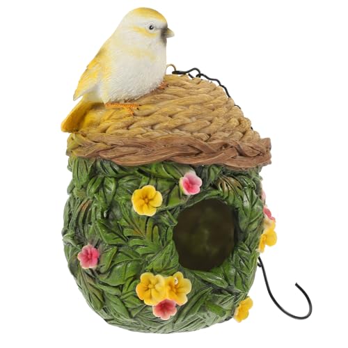 COSMEVIVI Vogelhaus Ornament Für Draußen, Vogelruhenest Für Draußen, Frettchen Hängematte Für Käfig, Warmes Vogelnest, Sittichbett, Hängendes Vogelnest, Vogelnest Für Draußen, Gartendekor, von COSMEVIVI