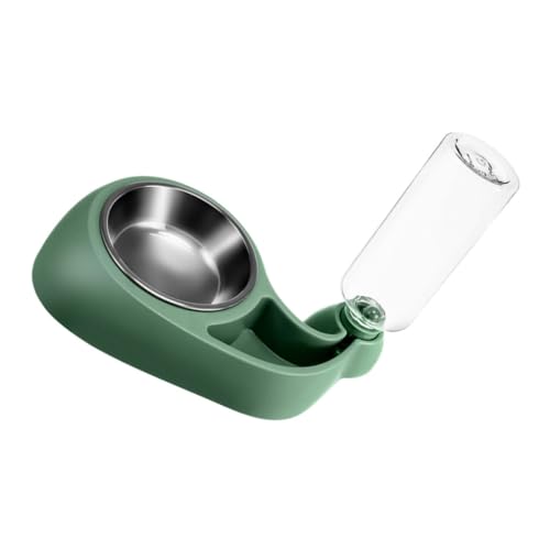 COSMEVIVI Wasserspender pet Feeder pet Water Bottle automatische Zuführung Futter- und Tränke für Katzen Hund Katzenfutter automatische Wasserzufuhr Futternapf für Haustiere Plastik Green von COSMEVIVI