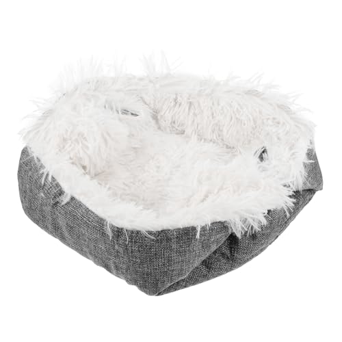 COSMEVIVI kleines hundebett Katze schlafbett Welpenbett Hundenestbett beheiztes hundebett Animal Polster pet Bed Katzenbetten für die Räumung von Hauskatzen Katzenbett für den Winter Plüsch von COSMEVIVI