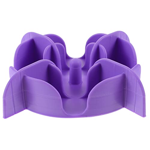 COSMEVIVI langsamer Zubringer Hundenapf verlangsamen Slow Feeder Hundenapf Slow Feeder Hundenäpfe Haustier Suction Cup saugnäpfe schöner Hundenapf Pet Bowl Slow Feeder Kieselgel Violet von COSMEVIVI