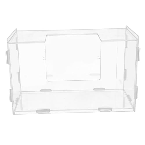 Kaninchen Heuraufe Lagerregal Futterautomat Für Hamster Hamsterbehälter Kaninchenhalter Hasenfütterungsrinne Häschen-Feeder Hängender Halter Haushaltsfütterung Transparent Acryl COSMEVIVI von COSMEVIVI