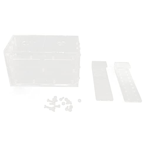 Acryl-Fischzuchtbox, Acryl-Fisch-Isolierungsbox, Fischtrenner für Aquarien, Fischzucht-Isolierungsbox, transparenter Mesh-Seiten-Aquarium-Inkubator für kleine Aquarienfische (17 * 9 * 10CM) von COSMICROWAVE