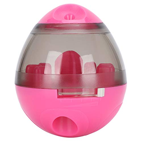 COSMICROWAVE New Dog Tumbler Leakage Toy, Pets Dogs Leaking Food Dispenser, Pet Tumbler Toy, Pet Interactive Slow Feeder Ball, Slow Feeder Treat Ball for Small, Medium Dogs Cats (Pink) von COSMICROWAVE