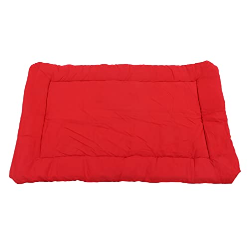 COSMICROWAVE Tragbares Hundebett und Faltbare Haustier -Reisematte, robust und komfortabel für den Außengebrauch, einfach zu reinigen und zu lagern, ideal für Autocamping und andere Outdoor (Red) von COSMICROWAVE