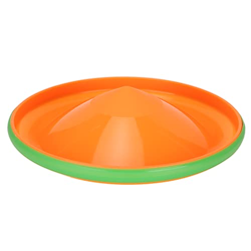 Dog Flying Disc Toy, Soft Dog Floating Saucer, Dog Flying Disc Training Interactive Toy, Lightweight Floating Flying Disc Dog Sports Toy for Small Medium Large Dogs Outdoor Sport (Orange) von COSMICROWAVE