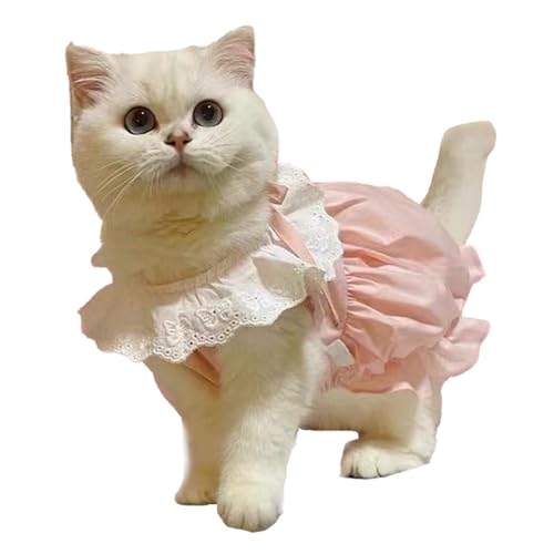 Hunde-Kleidung, Mädchen-Hunde-Kleider, kleine Blumen-Welpen-Kleider, Haustier-Hunde-Prinzessin, Schleife-Kleid, niedliche Hunde-Sommer-Outfits, Welpen-Sommer-Kleidung, (M) von COSMICROWAVE