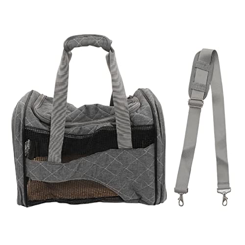 Hundeträger -Reisetasche, Bite Pet Carrier, extra groß (Gray) von COSMICROWAVE