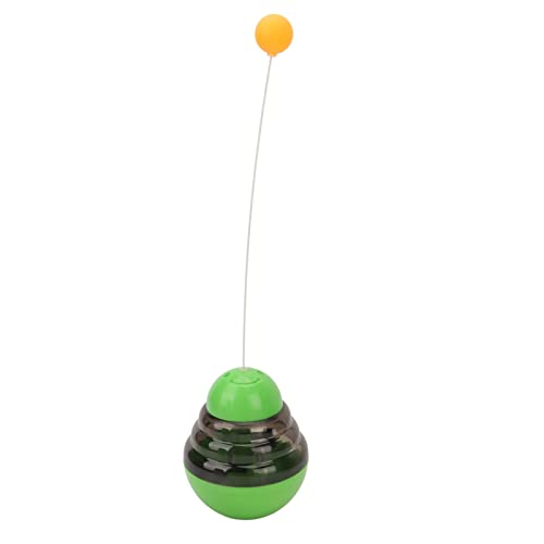 Leckerli-Spender für Katzen, langsames Füttern, interaktives Kauspielzeug für Tierfutter mit Neckball für Hunde (Green) von COSMICROWAVE