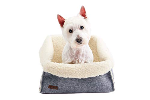 COSY AND DOZY Hundebett Kleine Hunde - Hundekissen - Hundekorb - Hundekörbchen Waschbar - Hundesofa - Hundebetten für Kleine Hunde - Dog Bed - Hunde Bett - Körbchen Hund - Baumwolle und Polyester von COSY AND DOZY